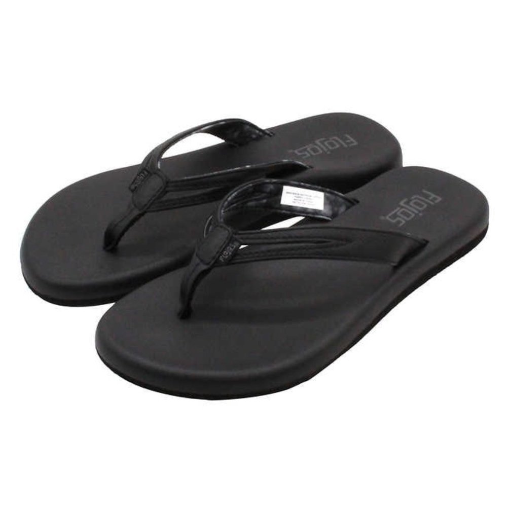 Flojos Ladies' Flip Flop Black NEW